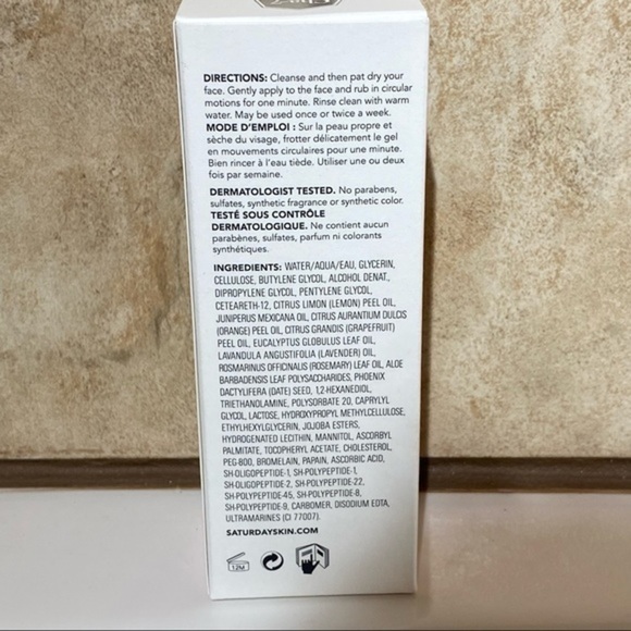 Saturday Skin Rub-A- Dub Refining Peel Gel NIB - Picture 4 of 5